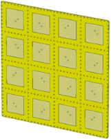 Antenna feed tile sub-array, feed-probe rotation design.