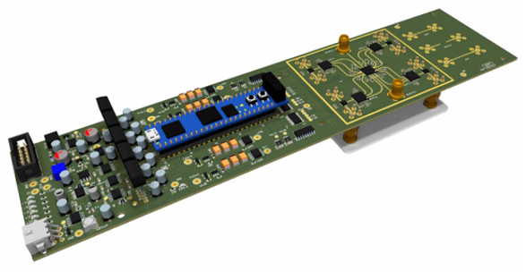 Figure 6a: Active Row Module rendering, top.